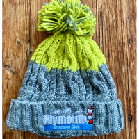Grey & Citron Bobble Hat